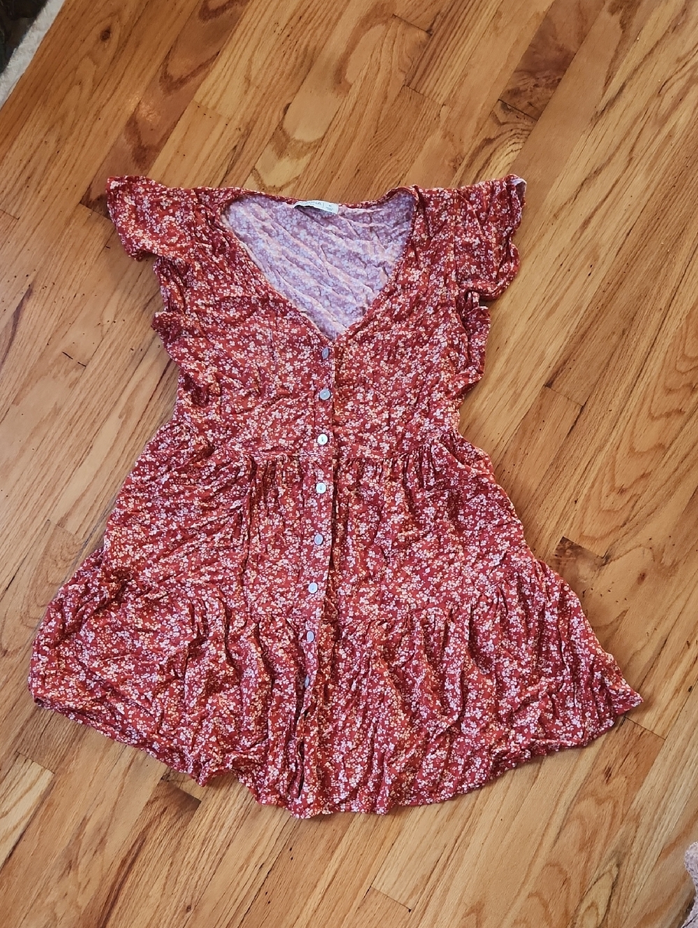 Arizona Floral Button Up Dress - Size SM